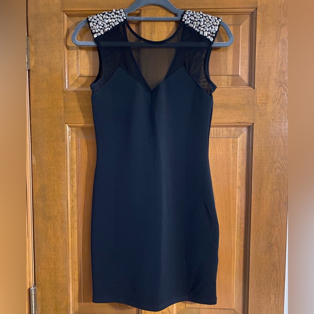 Sparkle & Fade Dress with Stud Accents